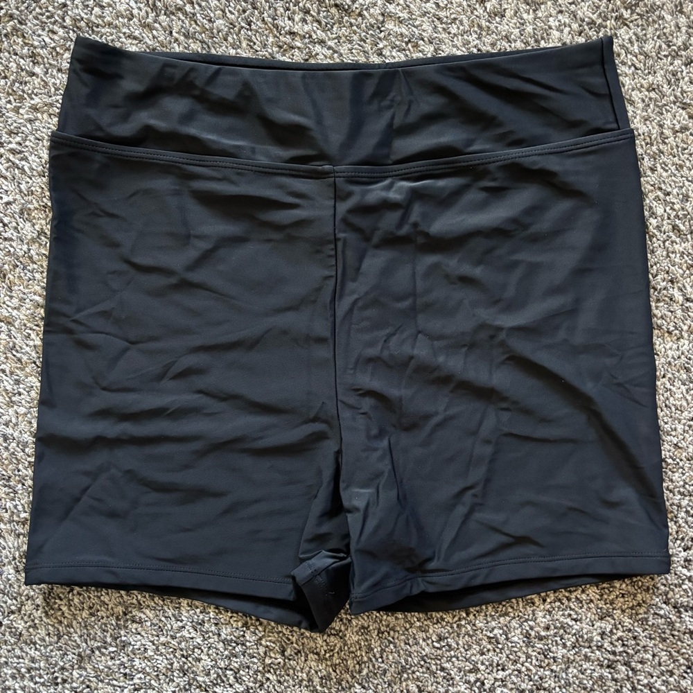 Black Women's Swim Shorts NWOT